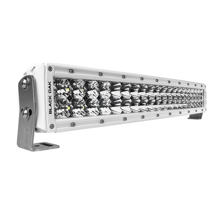 Black Oak Led Black Oak Pro Series 3.0 Curved Double Row 20in LED Light Bar - Combo Optics - White Housing 20CCM-D5OS